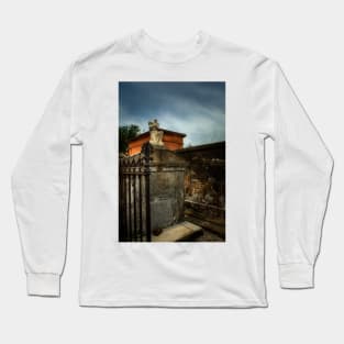 A Fence A Wall and A Headless Angel Long Sleeve T-Shirt